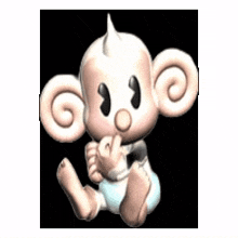 baby monkey ball sticker squishy character video games