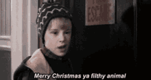 Merry Christmas Eve Home Alone GIF - Merry Christmas Eve Home Alone Filthy Animal GIFs