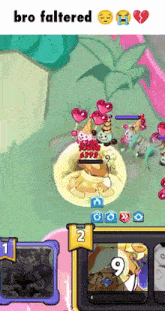 a screenshot of a game with the words bro faltered at the top