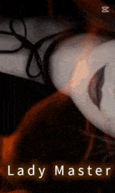 a lady master poster with a woman in a black top