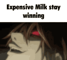 Expensive Milk Light Yagami GIF - Expensive Milk Milk Expensive GIFs