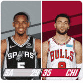 San Antonio Spurs (29) Vs. Chicago Bulls (35) First-second Period Break GIF - Nba Basketball Nba 2021 GIFs