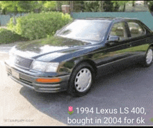 a picture of a black lexus ls 400