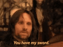 Aragorn Ii Elessar Sword GIF - Aragorn Ii Elessar Sword My Sword GIFs
