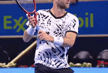 Liam Broady Backhand Volley GIF
