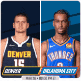 Denver Nuggets Vs. Oklahoma City Thunder Pre Game GIF - Nba Basketball Nba 2021 GIFs