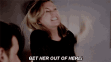 Greys Anatomy Meredith Grey GIF - Greys Anatomy Meredith Grey Get Her Out Of Here GIFs