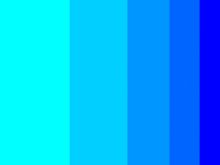 a color palette of different shades of blue