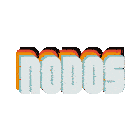 the word nodos is stacked on top of each other on a white background