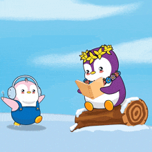 Flowers For You Pudgy Penguins GIF - Flowers For You Pudgy Penguins Giving You Flowers GIFs