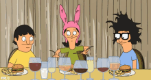 Playing The Wine Glasses GIF - Bobsburgers Fox Wineglasses GIFs