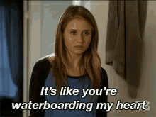 Faking It: It'S Like You'Re Waterboarding My Heart GIF - Fakingit Mtvshows Amyraudenfeld GIFs