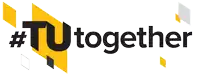 a logo that says #tutogether on a white background