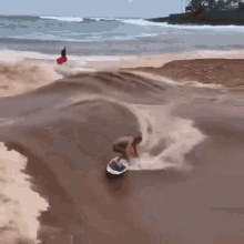 balancing surfer