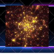 the word canva is on a dark background with stars