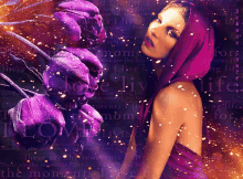 Purple Angel GIF - Purple Angel Flower GIFs