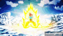 Goku Super Saiyan God Power Up Goku GIF