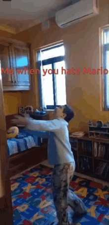 Super Mario With Me Hate Mario GIF - Super Mario With Me Hate Mario Spin GIFs