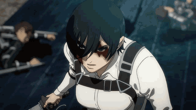 Mikasa Attack On Titan Shingeki No Kyojin Season4attaque Des Titans GIF -  Mikasa Attack On Titan Shingeki No Kyojin Season4A…