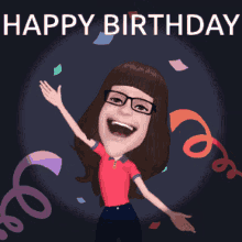 Happy Birthday From Me Surprise GIF - Happy Birthday From Me Surprise Confetti GIFs