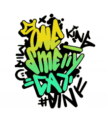onesmellycat logo tag graffiti art