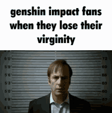 genshin impact fans when they lose their virginity