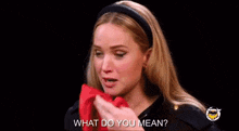 Jennifer Lawrence What Do You Mean GIF - Jennifer Lawrence What Do You Mean Jenniferlawrence GIFs