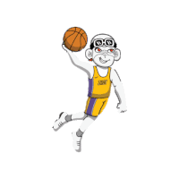 Basketball Hoops Sticker