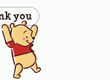 Thank You Thanks GIF - Thank You Thanks Pooh Bear GIFs