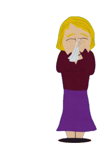 Crying Linda Stotch Sticker - Crying Linda Stotch South Park Stickers