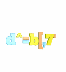 the letters d and b are stacked on top of one another