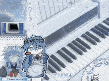 a picture of a piano with eunoia on it