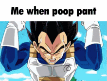 Dragon Ball Z Me When Poop Pant GIF