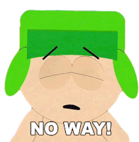 No Way Kyle Broflovski Sticker - No Way Kyle Broflovski South Park Stickers
