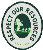 Respect Out Resources Snoopy Sticker - Respect Out Resources Snoopy Woodstock Stickers