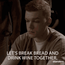 break bread drink wine last supper eat together lets eat together
