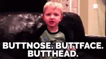 Me Burning You - "Buttnose. Buttface. Butthead." GIF - Jimmy Kimmel Kids Cursewords GIFs