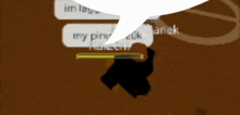 a speech bubble in a video game says im lay my ping