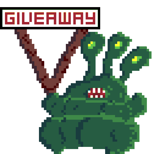 Giveaway Monster Sticker - Giveaway Monster Adorable Stickers