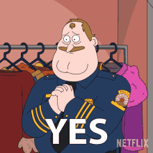Yes Yes Chief Crawford GIF - Yes Yes Chief Crawford Paradise Pd GIFs