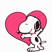 Happy Valentines Day Snoopy GIF