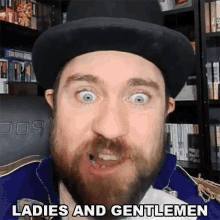 ladies and gentlemen richard parliament top hat gaming man men and women audiences
