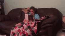 Reading Dog GIF - Reading Dog Energetic GIFs