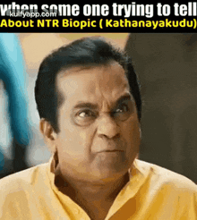 When Some One Trying To Tell About Ntr Biopic.Gif GIF - When Some One Trying To Tell About Ntr Biopic Brahmanandam Trending GIFs