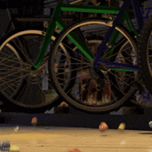 a blurred image of a disney pixar bicycle