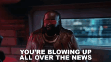 Youre Blowing Up All Over The News Dexter Deshawn GIF - Youre Blowing Up All Over The News Dexter Deshawn Cyberpunk2077 GIFs