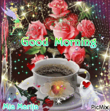 Good Morning Love GIF - Good Morning Love Tea GIFs