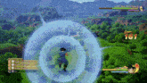 a screenshot of a video game shows a character flying through a bubble with the number 161 on it