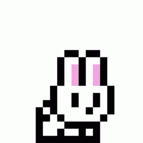 Pixel Rabbit Rabbit Sticker - Pixel Rabbit Rabbit Pixel Art ...