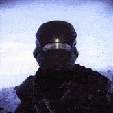 a close up of a person wearing a helmet that says ' a ' on the front